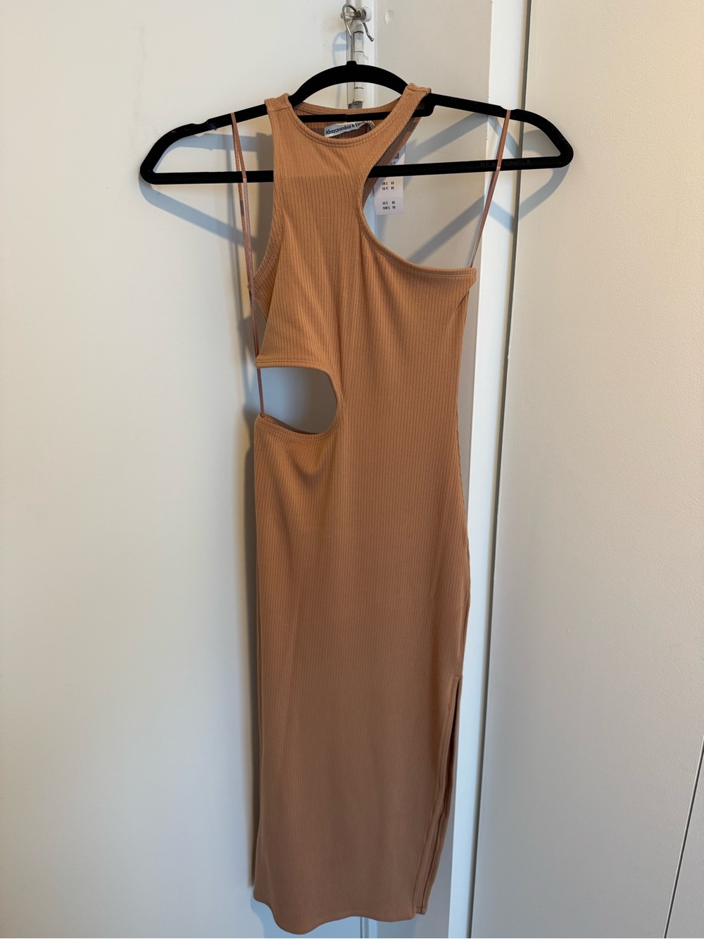 Abercrombie & Fitch Camel Cutout Maxi Dress